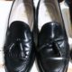 阿武隈川の靴磨き。サフィールノワールのクレム1925とミラーグロスを使用
